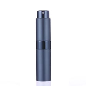 8 ml 15 ml Reusable Metal Perfume Bottle Cosmetic Spray Bottle Portable Empty Bottle Container Travel Sub-bottle Liner Glass (Color: Blue, Capacity: 8ml)