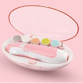 Electric Nail Trimmer for Newborn Baby Portable Newborn Nail Care Set Infant Kids Manicure Set Manicure Quiet Nail Trimmer (Color: Pink)